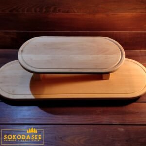 Ovalna daska za serviranje na sprat